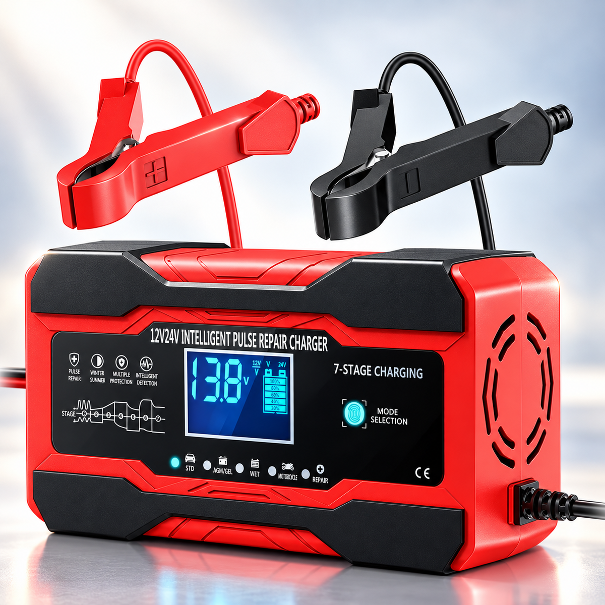 Automatski Punjač za Akumulator - 12V - 6A