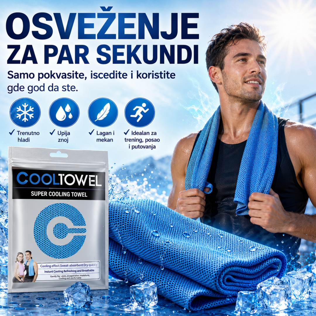 Rashladni Peškir za Trening i Leto 1+1 GRATIS