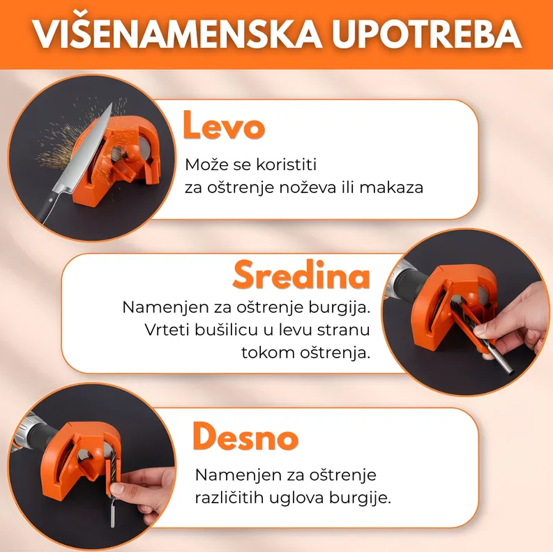 Set za oštrenje burgija